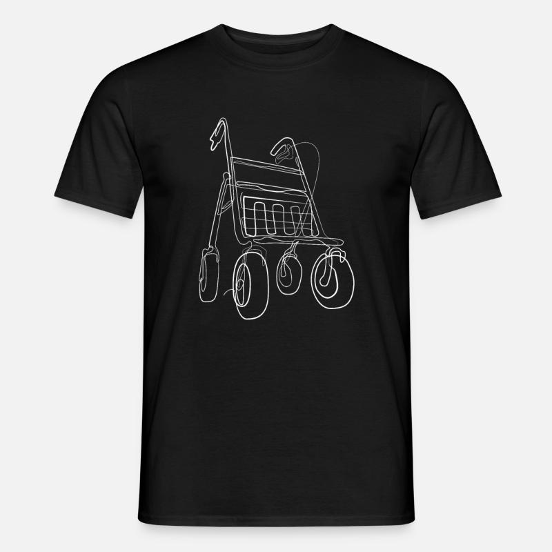 Rollator Altenheim - Männer T-Shirt - Schwarz
