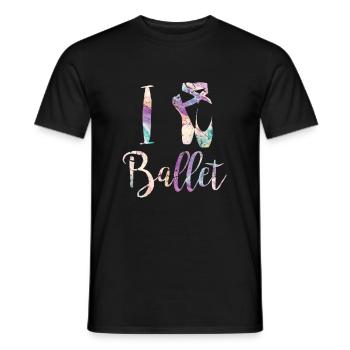 ballet - T-shirt homme - noir - Devant - AI Model Male 178 light (178cm)