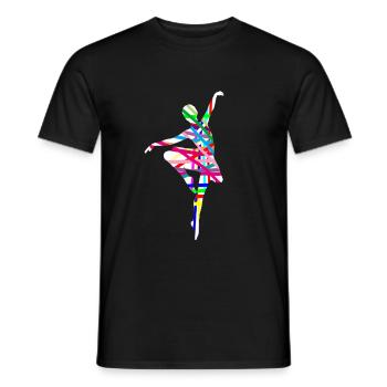 Ballet dancer - Men's T-Shirt - black - Front - AI Model Male 178 light (178cm)