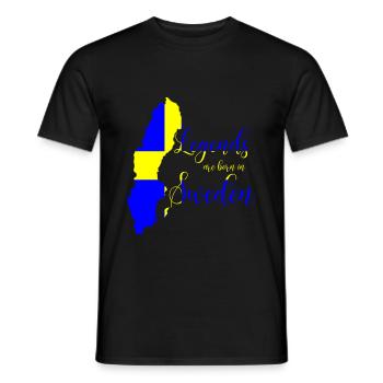 Héros de la Suède - T-shirt homme - noir - Devant - AI Model Male 178 light (178cm)