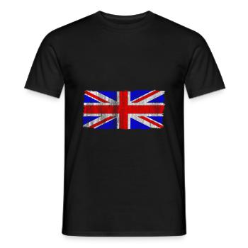 Großbritannien - Männer T-Shirt - Schwarz - Vorne - AI Model Male 178 light (178cm)