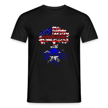 Scotland USA - Men's T-Shirt - black - Front - AI Model Male 178 light (178cm)