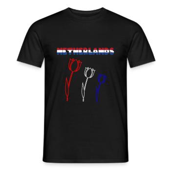 Netherlands - Men's T-Shirt - black - Front - AI Model Male 178 light (178cm)
