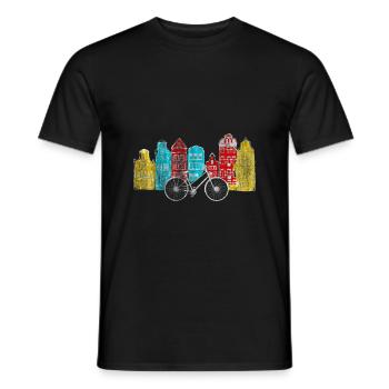 Holland - Männer T-Shirt - Schwarz - Vorne - AI Model Male 178 light (178cm)