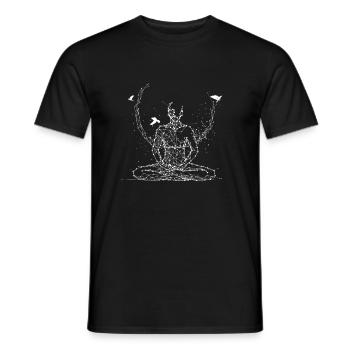Meditation Spirituality - Men's T-Shirt - black - Front - AI Model Male 178 light (178cm)