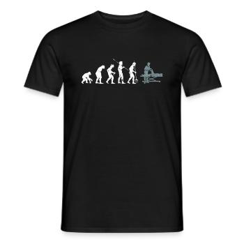 Evolution Physiotherapy - Men's T-Shirt - black - Front - AI Model Male 178 light (178cm)