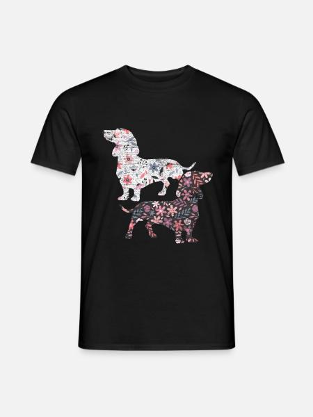 Dackel Haustier - Männer T-Shirt - Schwarz
