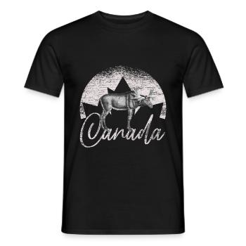 Kanada - Männer T-Shirt - Schwarz - Vorne - AI Model Male 178 light (178cm)