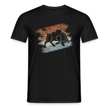 Aktien Bulle - Männer T-Shirt - Schwarz - Vorne - AI Model Male 178 light (178cm)