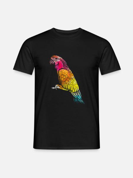 Parrot eläin - T-shirt herr - svart