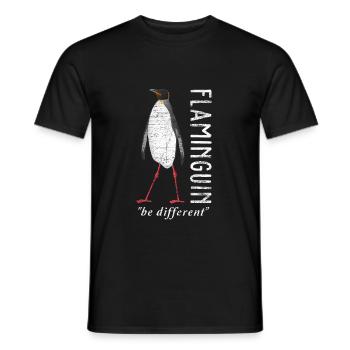 manchot - T-shirt homme - noir - Devant - AI Model Male 178 light (178cm)