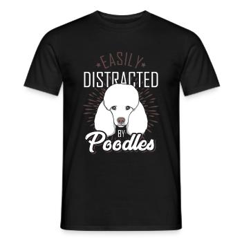 Poodle passion - Men's T-Shirt - black - Front - AI Model Male 178 light (178cm)