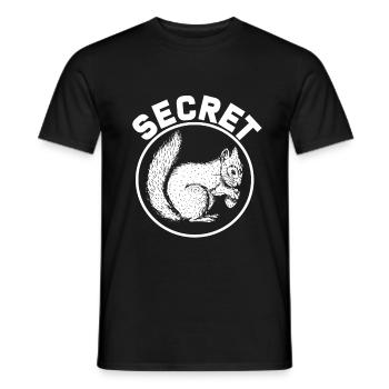 Noix d'écureuil - T-shirt homme - noir - Devant - AI Model Male 178 light (178cm)