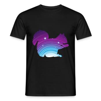Squirrel animal - Men's T-Shirt - black - Front - AI Model Male 178 light (178cm)