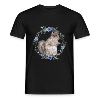 écureuil - T-shirt homme - noir - Devant - AI Model Male 178 light (178cm)