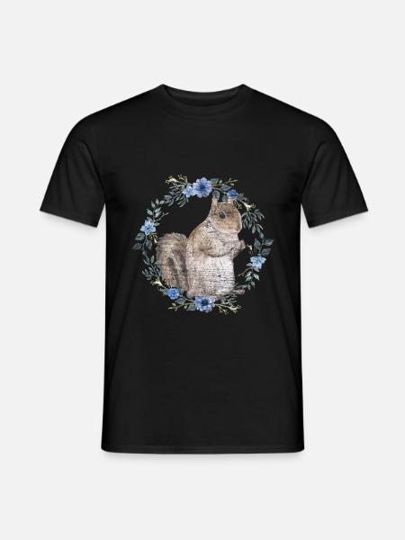 écureuil - T-shirt homme - noir