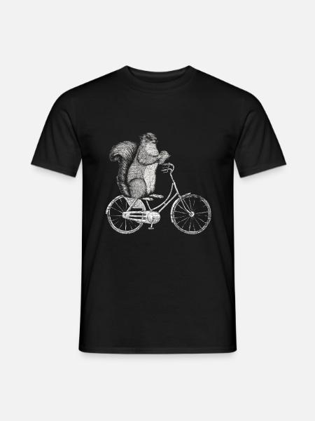 squirrel - Men's T-Shirt - black