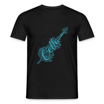 Orchestre de violoncelle - T-shirt homme - noir - Devant - AI Model Male 178 light (178cm)