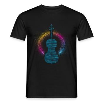 violoncelle - T-shirt homme - noir - Devant - AI Model Male 178 light (178cm)