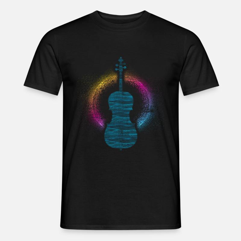 Cello - Männer T-Shirt - Schwarz