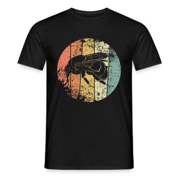 Hummel retro - Männer T-Shirt - Schwarz - Vorne - AI Model Male 178 light (178cm)