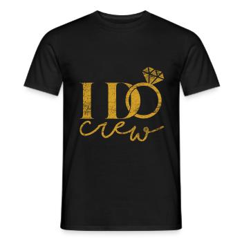 Demande en mariage - T-shirt homme - noir - Devant - AI Model Male 178 light (178cm)