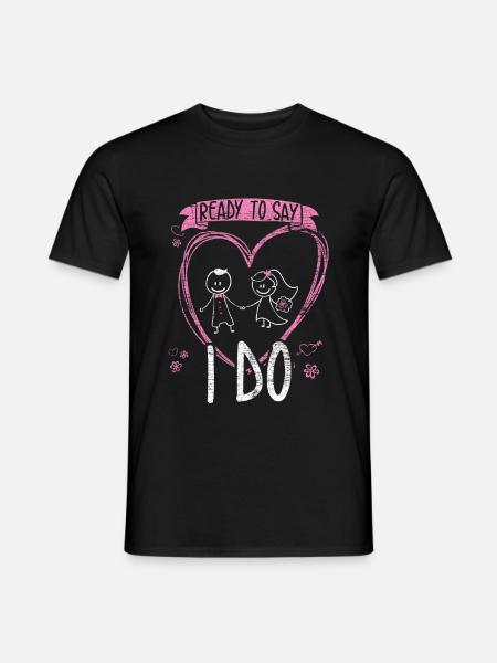 Heiraten Brautpaar - Männer T-Shirt - Schwarz