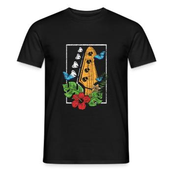 Instrument de musique basse - T-shirt homme - noir - Devant - AI Model Male 178 light (178cm)