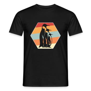 manchot - T-shirt homme - noir - Devant - AI Model Male 178 light (178cm)