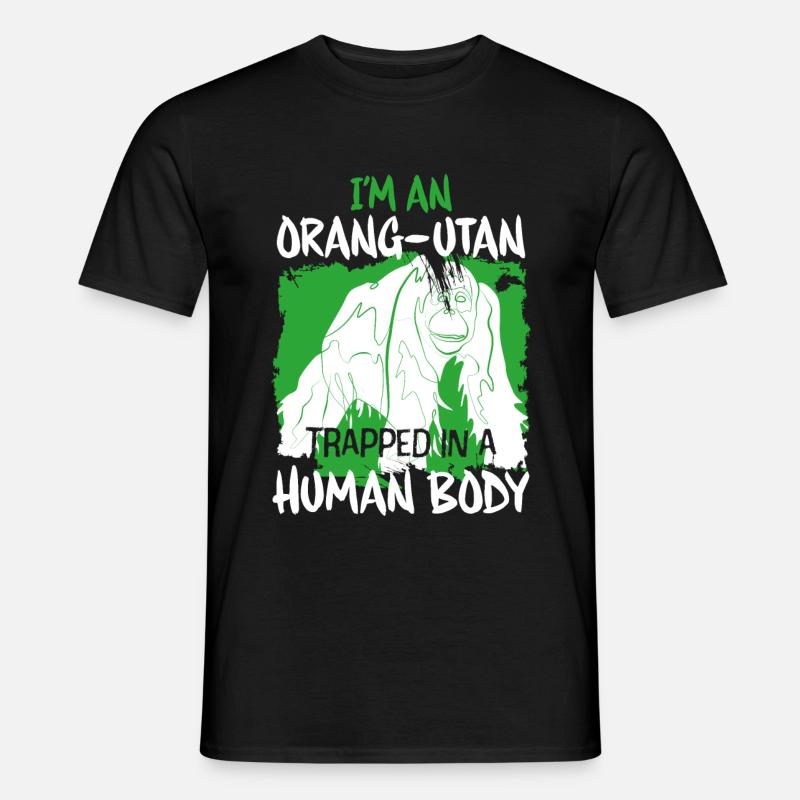 Monkey Orangutan - Men’s T-shirt - black