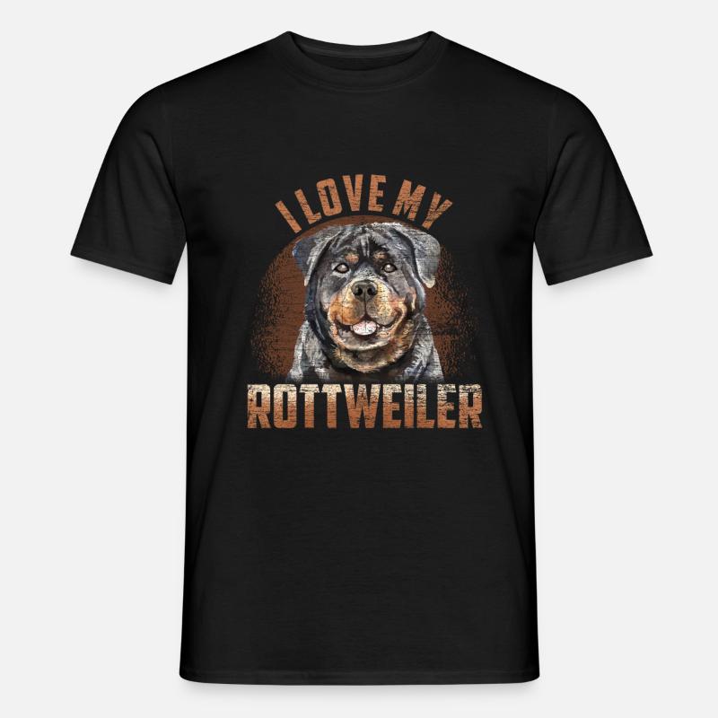Rottweiler Leidenschaft - Männer T-Shirt - Schwarz