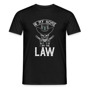 Cowboy Wild West - T-shirt homme - noir - Devant - AI Model Male 178 light (178cm)