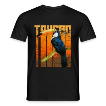 Tukan South America - Men's T-Shirt - black - Front - AI Model Male 178 light (178cm)