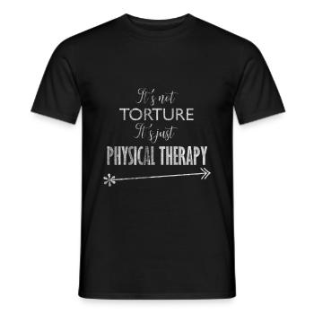 Physiotherapie Patient Qual - Männer T-Shirt - Schwarz - Vorne - AI Model Male 178 light (178cm)