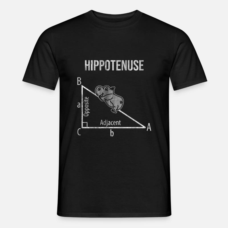 Nilpferd Schüler - Männer T-Shirt - Schwarz