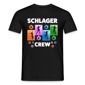 Schlager Gruppen - Männer T-Shirt - Schwarz - Vorne - AI Model Male 178 light (178cm)