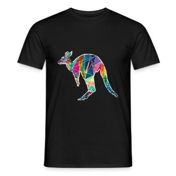 Kangourou Australie - T-shirt homme - noir - Devant - AI Model Male 178 light (178cm)