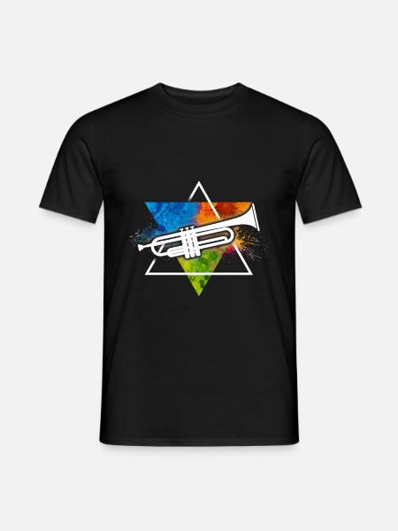 Trompete - Männer T-Shirt - Schwarz