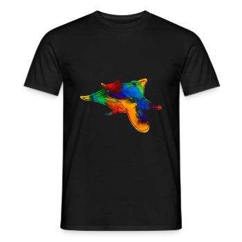 Kurzkopf glide bag Australia - Men's T-Shirt - black - Front - AI Model Male 178 light (178cm)