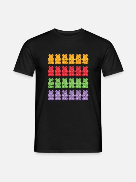 Bear gummi bear - Men's T-Shirt - black