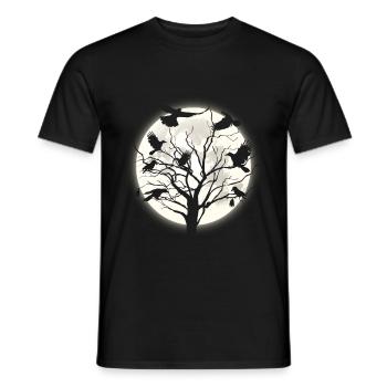Raven night - Men's T-Shirt - black - Front - AI Model Male 178 light (178cm)