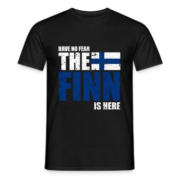 Finland Fear - Men's T-Shirt - black - Front - AI Model Male 178 light (178cm)