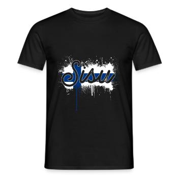 Finland Nation - Men's T-Shirt - black - Front - AI Model Male 178 light (178cm)