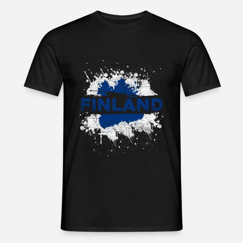 Finnland - Männer T-Shirt - Schwarz