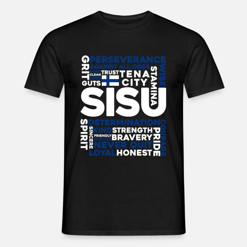 Finnland - Männer T-Shirt - Schwarz