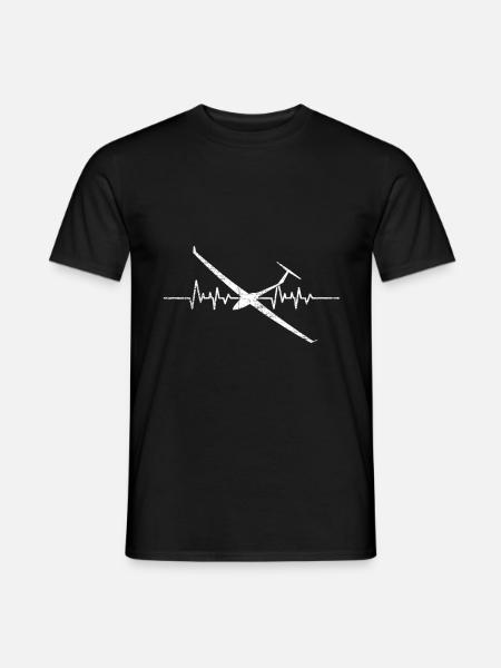 Gliding Heartbeat - Men's T-Shirt - black