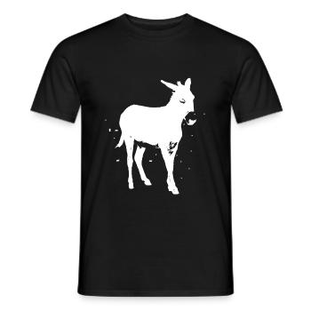 baudet - T-shirt homme - noir - Devant - AI Model Male 178 light (178cm)