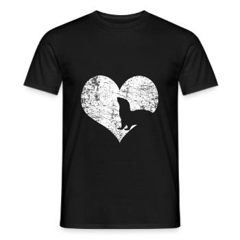 Ferret animal lovers - Men's T-Shirt - black - Front - AI Model Male 178 light (178cm)