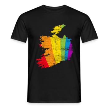 Irlande - T-shirt homme - noir - Devant - AI Model Male 178 light (178cm)