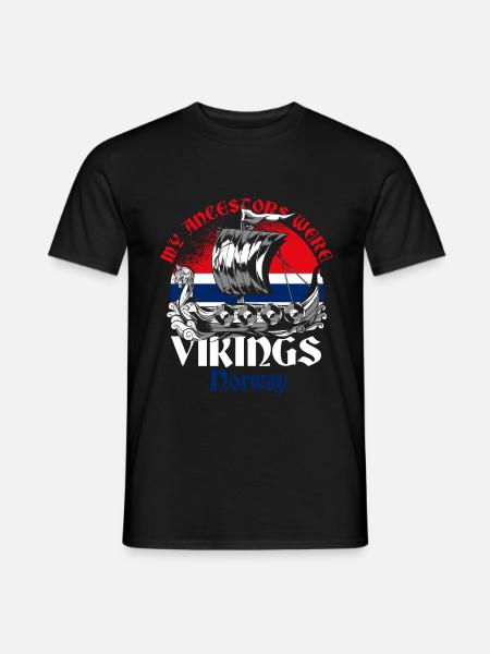 Norwegen Wikinger - Männer T-Shirt - Schwarz
